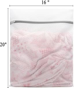 Gigicial Waszak Voor Delicate Stoffen - Waszak Met Rits - Bescherming Tegen Klitten En Kleurvermenging - 3 Stuks - Voor Lingerie En Babykleding Wit — thumbnail 5