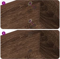 vidaXL - Zelfklevende - schroefcover - 2 - st - Bruin - Eiken - Ø - 20 - x - 0,5 - mm — thumbnail 5