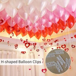 200 Stuks Ballon Klemmen - Wit - Snelle Ontlating voor Feestdecoratie — thumbnail 3
