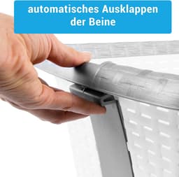 Wasmand met Automatische Poten - Inklapbare & Stapelbare Waskorf — thumbnail 4