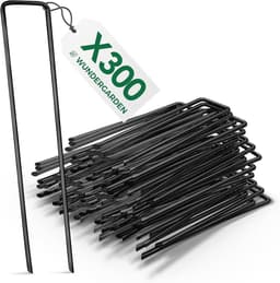 Stalen grondankers voor worteldoek - set van 300 grondnagels - gronddoekbevestiging - kampeeraccessoires - 150x25mm Ø27mm — thumbnail 5