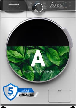 Heinner HWDM-M814IVKA Slanke Was-droogcombinatie - 8 kg Wassen / 6 kg Drogen - 1400 tpm - Stoomfunctie - Energieklasse A/D - Inverter Motor - LED Touch Display - 5 Jaar Garantie - Wit — thumbnail 1