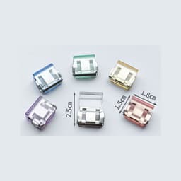 Broekklem - broekclip - broek clip - broek klem - Kleding Clip - 10 stuks - broekspijp clip - broekspijp verkorter - Bevestigingsclip voor broekspijp - wasknijpers - Antislip Vaste Gesp - Transparant groen — thumbnail 2