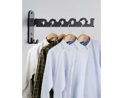 Equivera Wanddroogrek - Wanddroogrek Inklapbaar - Droogrek - Wand Droogrek - Wasrek Hangend - Schuifbaar