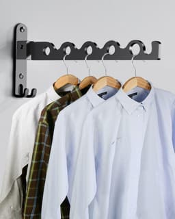 Equivera Wanddroogrek - Wanddroogrek Inklapbaar - Droogrek - Wand Droogrek - Wasrek Hangend - Schuifbaar — thumbnail 1