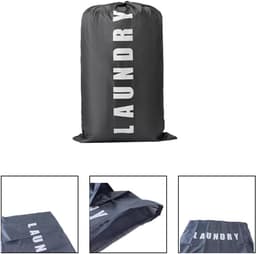 SnelShoppen - 3 Pack Vouwbare Reis Waszakken 92x61cm - Grote Waszakken met Trekkoord - Ideaal voor Thuis, Reizen, Camping - Kleurenset — thumbnail 4