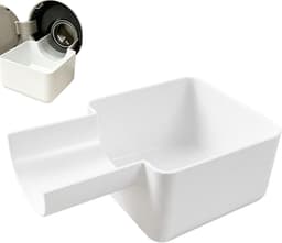 Afvoerbak voor wasmachine - 10 ×16 cm - 3D-geprinte waterdichte bak - Lekbak wasmachine - Wateropvang - Afvoer - Wasmachine Wateropvangbak - Opvangbak tegen lekkage - universele opvangbak voor filterreiniging - Wit — thumbnail 1