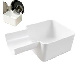Afvoerbak voor wasmachine - 10 ×16 cm - 3D-geprinte waterdichte bak - Lekbak wasmachine - Wateropvang - Afvoer - Wasmachine Wateropvangbak - Opvangbak tegen lekkage - universele opvangbak voor filterreiniging - Wit