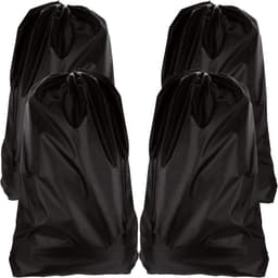SnelShoppen - 4 Stuks Extra Grote Waszakken, Vouwbare Trekkoord Opbergtassen, Nylon Waszak voor Badkamer, Slaapkamer, Studentenhuis en Reizen, 61 x 91 — thumbnail 1