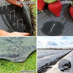 Pack van 200 Buffer Discs voor Grondankers, Kunststof Onderlegschijven voor Tuin, Tent en Netten, Ideaal voor Stabiele Bevestiging en Ondersteuning — thumbnail 4