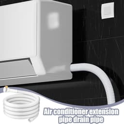 Airco Afvoerslang - Condenswater Afvoerbuis - Water Afvoeren - Verstelbare Rubberen Klem - 3 Meter Lengte - Grijs — thumbnail 5