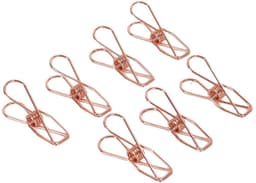 Solidchoice - 50 stuks stalen draadklemmen, 32 mm multifunctionele pinnen voor kleding, rekeningen, papier, kantoorbenodigdheden, keuken, kamperen (roségoud) — thumbnail 4