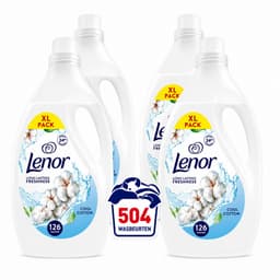 Lenor Wasverzachter Katoen – 4 x 126 wasbeurten – XL Voordeelverpakking — thumbnail 1