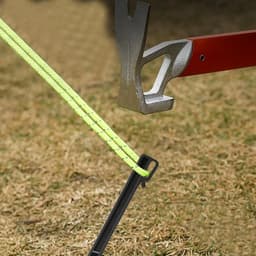 SnelShoppen - 22 Sterke Plastic Grondpinnen 24.5 cm | Duurzame Tentpinnen met Haken voor Tuin, Grasrand, Schutting en Camping — thumbnail 4