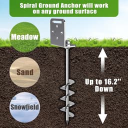 BeneLabel Grondanker schommel 50cm haringen 4 schroefharingen / 5cm spiraal - ShopVlot — thumbnail 5