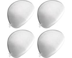 Ondersteunende wasnet voor beha's, 4-delige set voor wasmachine, ideaal voor delicate kleding en ondergoed (19x17 cm)