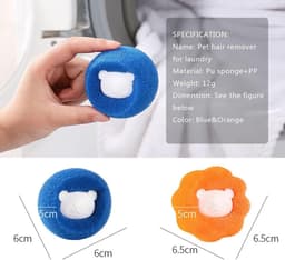 SolidKeus - 10 Stuks Dierenhaar Verwijder Ballen voor Wasmachine — thumbnail 5