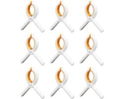 Dailygoods - Set van 9 Antislip Handdoekknijpers voor Strand en Zwembad