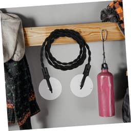 Draagbare Waslijn - Reis Waslijn - Kleding Drogen - Met Clips - 120 cm - Zilver — thumbnail 4