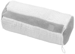 Dailygoods - 2 stuks schoenenwasmachinezakken voor droger en wasmachine, zachte vezels, 360° reiniging, herbruikbare waszak voor sneakers en tennisschoenen (wit) — thumbnail 2