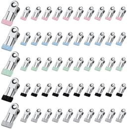 Dailygoods- Wasknijpers 50 Stuks - Roestvrij Stalen Klemmen - Antislip Metalen Wasknijpers - Kleine Klemmen voor Kleding - Corrosiebestendig - 2,5 × 5,5 cm — thumbnail 1