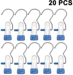 20 handdoekclips, vaatdoekhouders, handdoekclips, clips, gespen, haken, kledingclips, wasclips, broekhangers, laarsclips, sokclips, hemelsroze — thumbnail 2