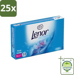 25 x Lenor - Droogtrommeldoekjes - Aprilfris - Textielverfrisser - 34 Doekjes - Grootverpakking - Droogtrommeldoekjes - Frisheid - Wasdoekjes - Statische Elektriciteit - Textielverfrisser — thumbnail 1