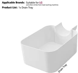 Lekbak voor LG Wasmachine – Wateropvangbak voor Filterreiniging – Lekbak voor Restwater – Geschikt voor Voorlader Wasmachines — thumbnail 5