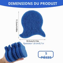 Set van 5 harenvangers voor de wasmachine, harenvangerbal voor de wasmachine, herbruikbare harenverwijderaar voor katten en honden, pluisverwijderaar voor kleding en beddengoed — thumbnail 2