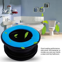 Universele Wc-afvoer geurbestendige flens afvoerpijppakking stevige wastafelpakking elastische badkamer kraan reparatieset — thumbnail 3