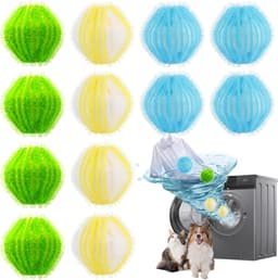 Haarvanger voor wasmachine - 12 stuks - nylon - herbruikbaar - verwijdert dierenharen - ShopVlot — thumbnail 1