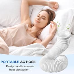 Flexibele afvoerslang voor airconditioning - Universele mobiele airco slang - 15 cm diameter - 150 cm lengte - Installeer tegen de klok in — thumbnail 2