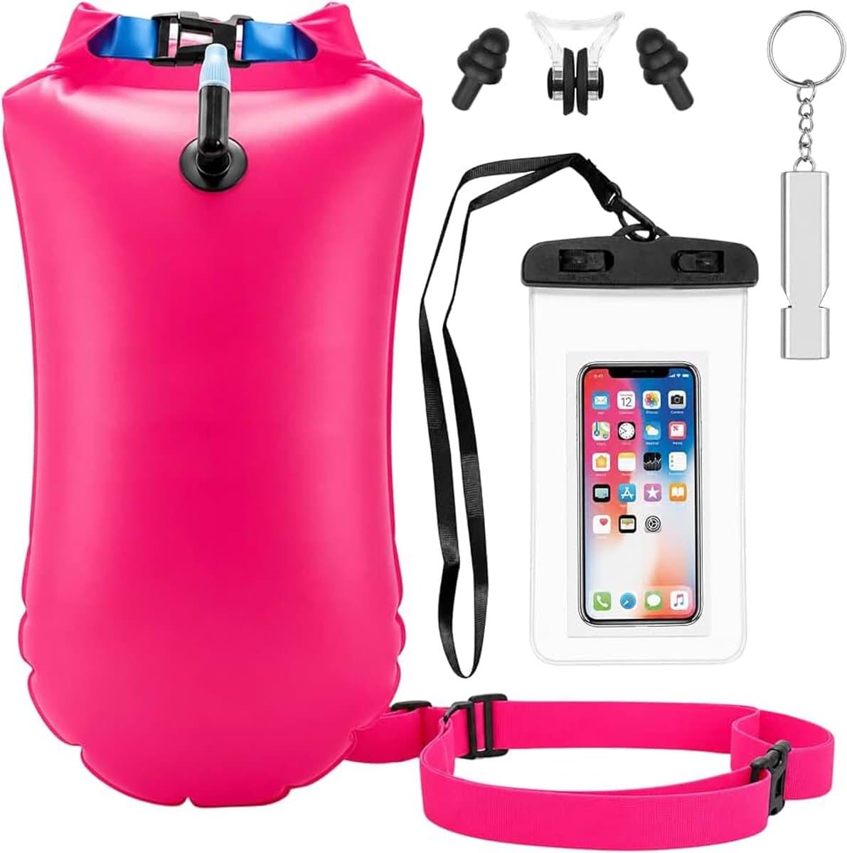 Swim Bubble, droogzak, boei zwemmen | 20L Waterdichte Veiligheidszwemboei voor Open Water en Triatlon — afbeelding 1