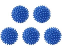 Set van 5 herbruikbare pvc-droogballen – versnelt het drogen van je wasgoed en verminder kreukels van kleding met deze praktische wasballen voor wasmachine en droger