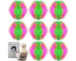 Haarverwijderaar Voor de Wasmachine, Haaropvangballen Voor de Wasmachine, Haarverwijderingsballen, Verwijdert Effectief Katten, Honden en Ander Haar van Beddengoed en Kleding (Veelkleurig)