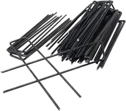 Grondankers U-vorm - Tentharingen Tuinankers - Tuinieren Bodemvast - Gegalvaniseerd Staaldraad - 150 x 25 mm - Zilver — thumbnail 5