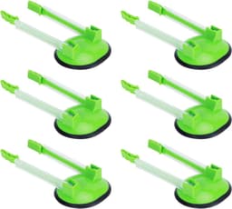 Baggy Rack Houder - Voedselzak Clip - Voedsel Prep - Handsfree Gemak - 6 Stuks - Groen — thumbnail 4
