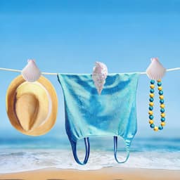 4 stuks strandhanddoekclips, schelpen en zeeslakken, handdoekclips, geschikt voor zwembadstoelen, ligstoelen, kledingrekken, decoratieve winddichte handdoekklemmen — thumbnail 4