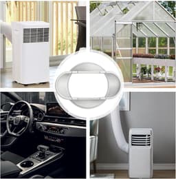 Airco Slang Koppeling - 130 mm Binnen / 150 mm Buiten - Airconditioning Afvoerslangadapter - Afvoerslangkoppeling Universeel - Interface Afvoerslang - Raamadapter - Slangadapter Voor Draagbare Mobiele Airconditioning — thumbnail 3