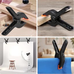Verpakking van 12 stuks - A-frame clips - Veerclips - Clips voor zwembadafdekkingen - Kunststof veerclips - 9*7 cm - Snel klemmend - Geschikt voor marktkramen, fotostudio's, houtbewerking, fotografieachtergronden, doe-het-zelf kunstprojecten — thumbnail 4