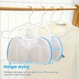 Thijox - 2 Stuks Wasnet voor Beha's en Ondergoed - Waszakje voor Sokken en Gevoelige Kleding - Beschermt en Verlengd Levensduur van Uw Kleding - Perfe — thumbnail 2