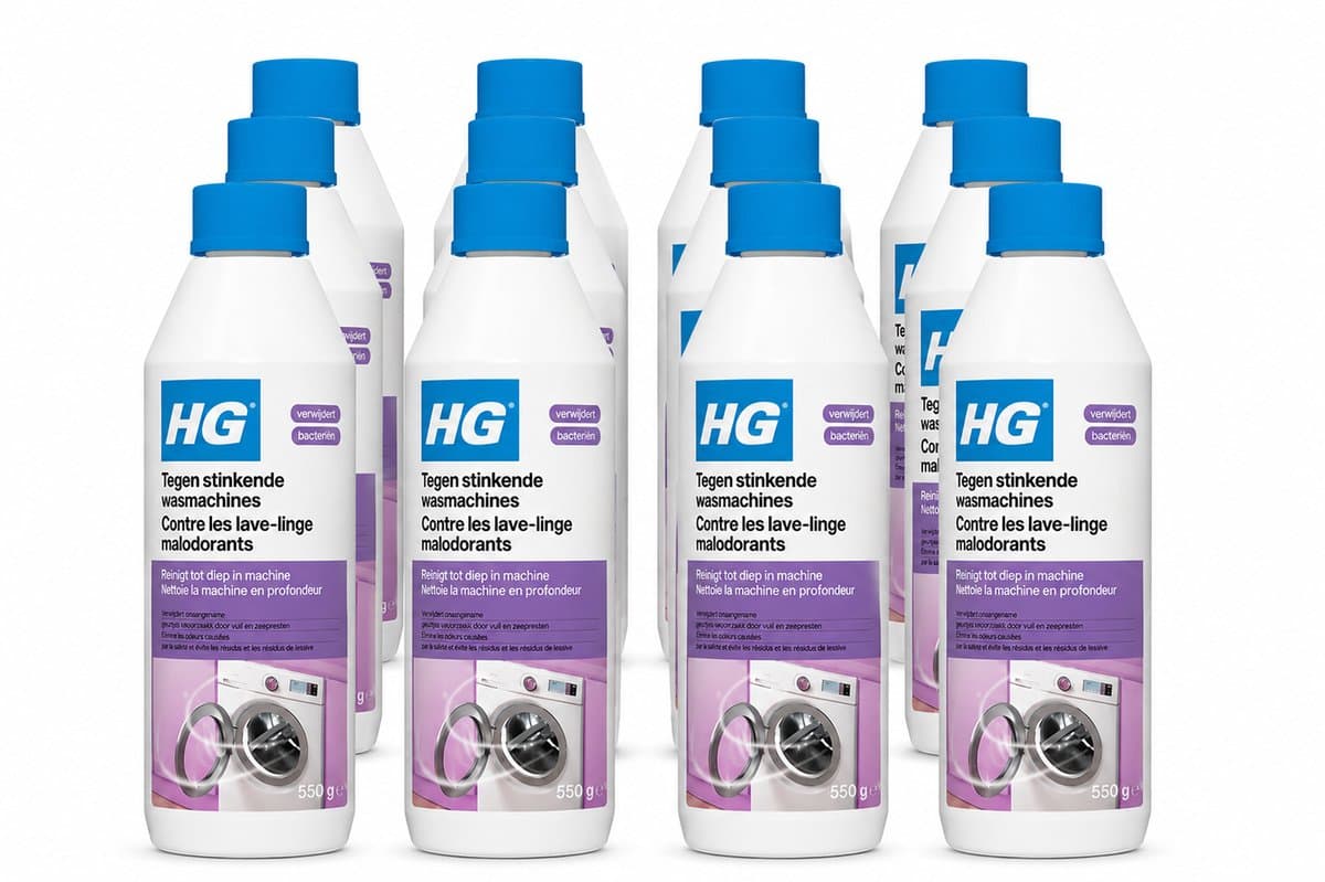 HG tegen stinkende wasmachines (550 gram) - 12 stuks — afbeelding 1