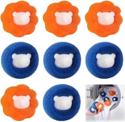 Haarverwijderaar wasmachine 8 stuks - Herbruikbare anti-lintballen - Verwijdert dierenharen en pluizen - ShopVlot — thumbnail 1