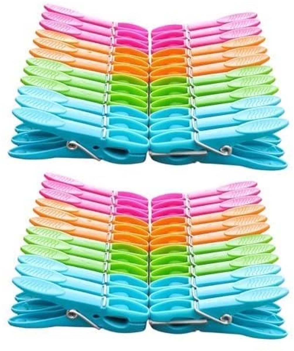 Solidchoice - Set van 24/48/60 Plastic Wasknijpers voor Buiten en Binnen — afbeelding 1