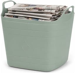Excellent Houseware Flexibele emmer - groen - 15 liter - kunststof - vierkant - 37 x 30 cm — thumbnail 4