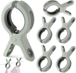 Kledingklemmen - Set van 6 - Grote kledingklemmen - Dekenklemmen - Winddicht - Geschikt voor handdoeken, beddengoed en kleding - Groen — thumbnail 5