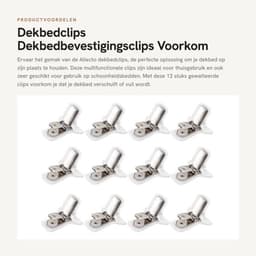 Dailygoods - Dekbedclips voor - Gewatteerde Troosterclips — thumbnail 5