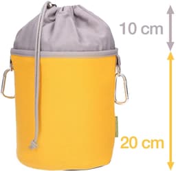 48 wasknijpers geel met roestvrij stalen veren en 1 design BellaCott wasknijperzak van katoen zon — thumbnail 4