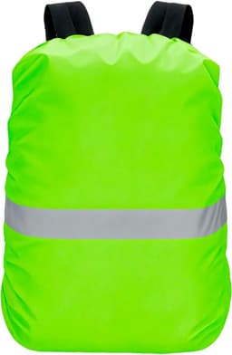 rugzakhoes met reflectoren, regenbescherming voor kinderrugzakken, robuuste voering, scheurvast, inhoud 18 tot 30 l, voor schoolrugzakken, ideaal voor school, dagelijkse fietsen — thumbnail 1
