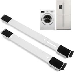 Wasmachine Onderstel - Apparaat Verhoger - Meubels Verplaatsen - Verstelbaar & Stabiel - 46-71 cm - Wit — thumbnail 1
